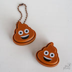poop emoji keychain 3d printed funny clicker