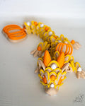 pumpkin dragon articulated 3d printed halloween dragon decor