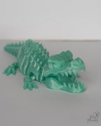 articulated crocodile figure