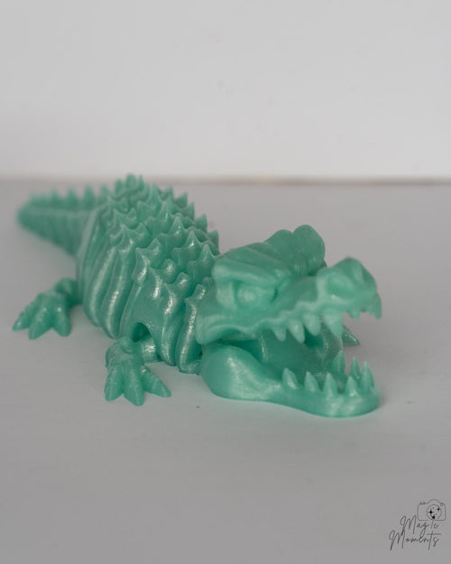 articulated crocodile figure