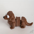 3d printed labrador profile view puppy dog figure