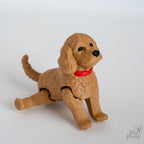 3d printed cockapoo figurine side view cute puppy figure
