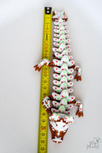 gingerbread dragon 3d printed articulated christmas dragon with ruler