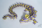 Purple and yellow Articulated dragon