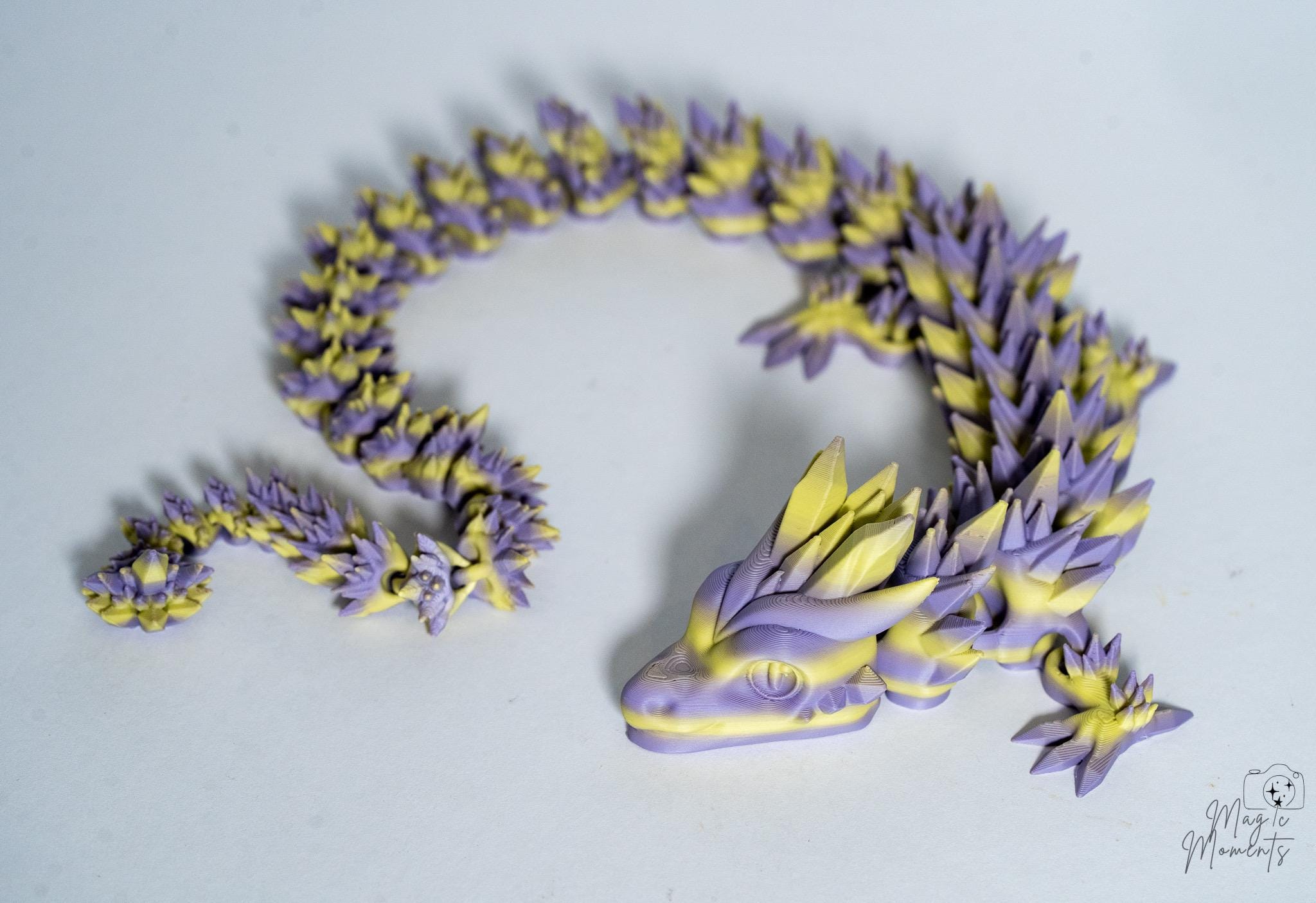 Purple and yellow Articulated dragon