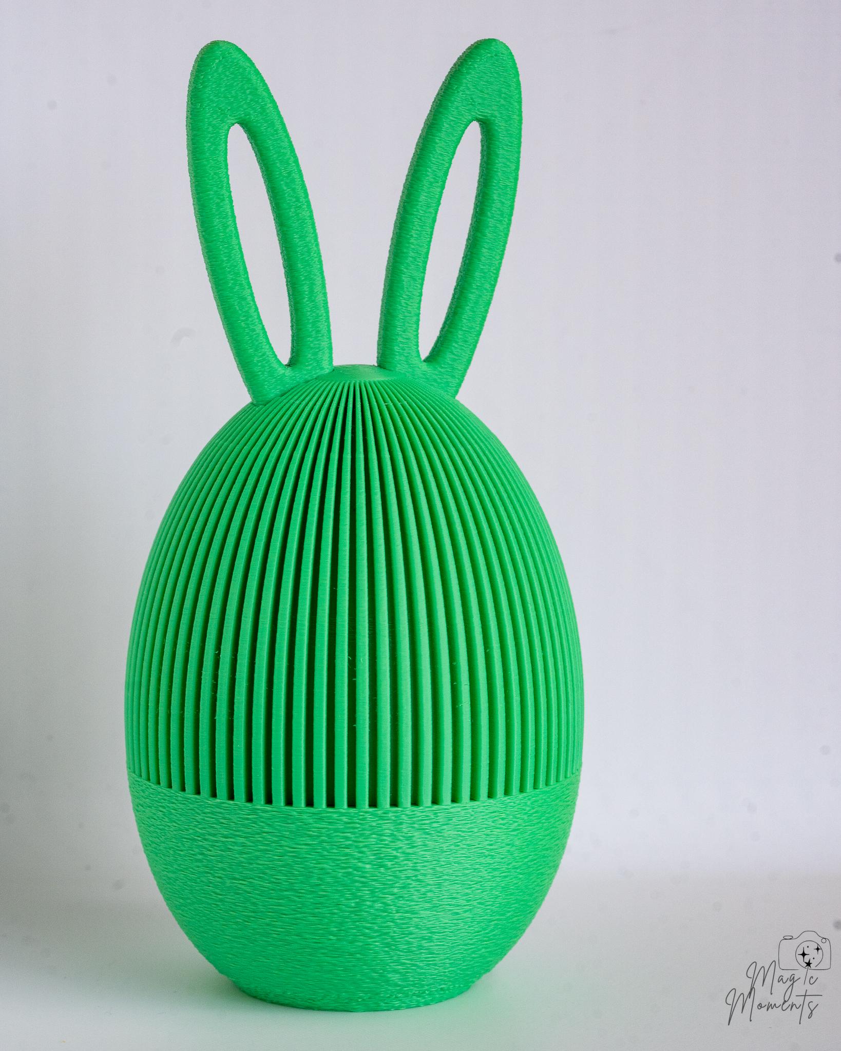 Bunny Egg Container - 3D Printed Easter Rabbit Treat Holder Decor