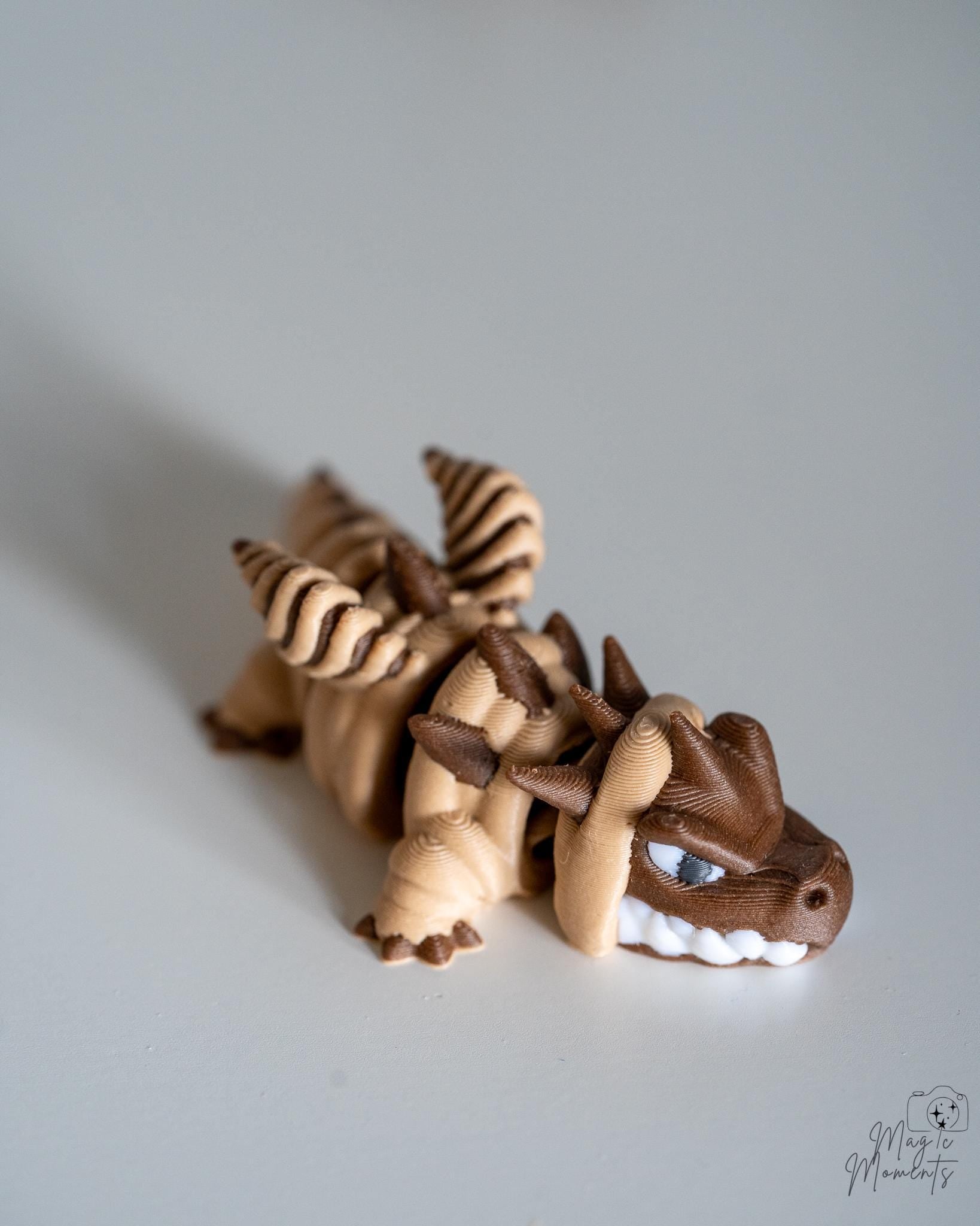 brown skeleton dinosaur figure
