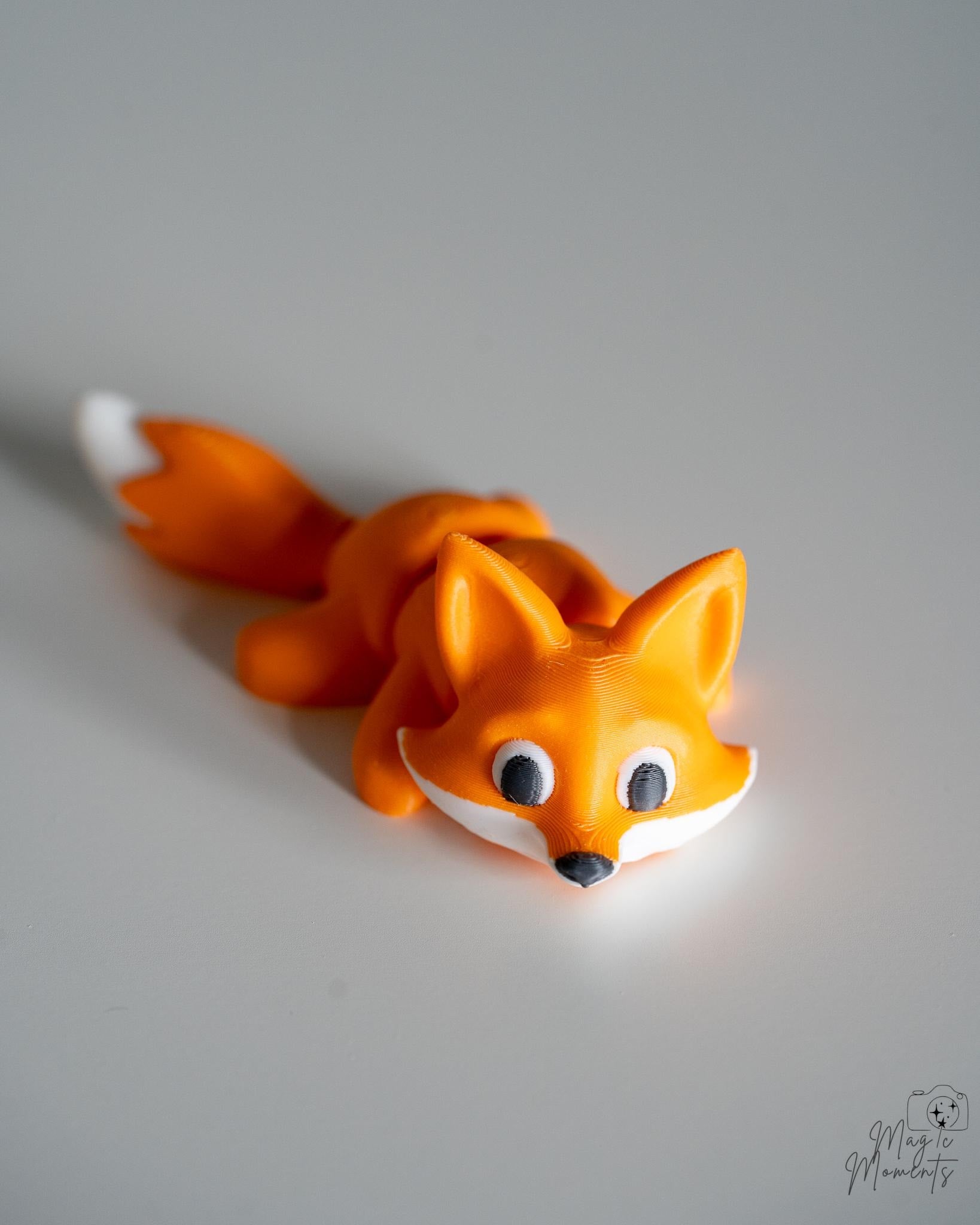 fox figurine 3d printed woodland animal