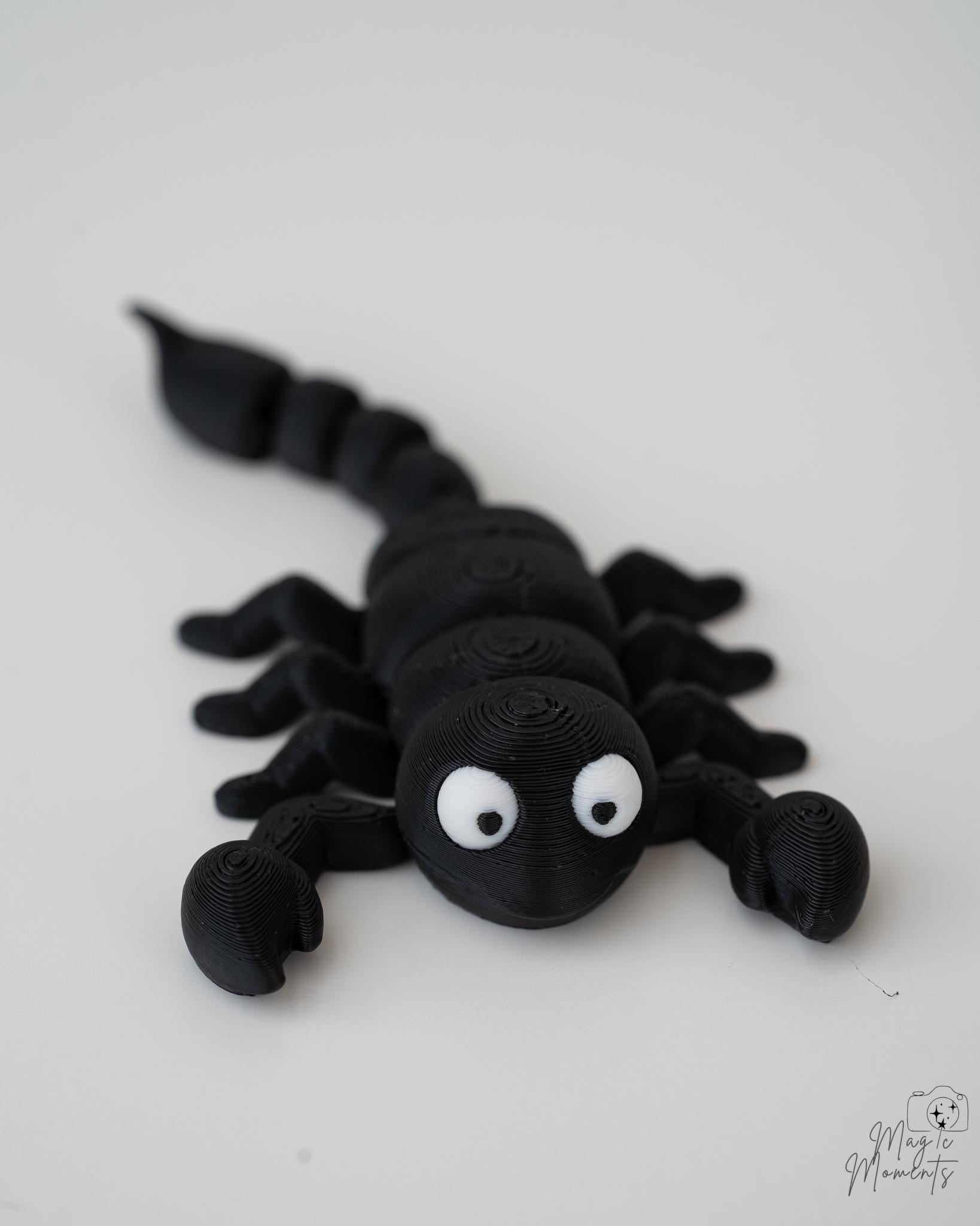 scorpion figurine 3d printed articulated creature