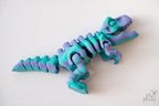 Articulated T-Rex skeleton figure in multicolour filament