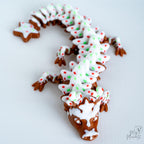 articulated gingerbread dragon 3d printed christmas dragon decorative figure