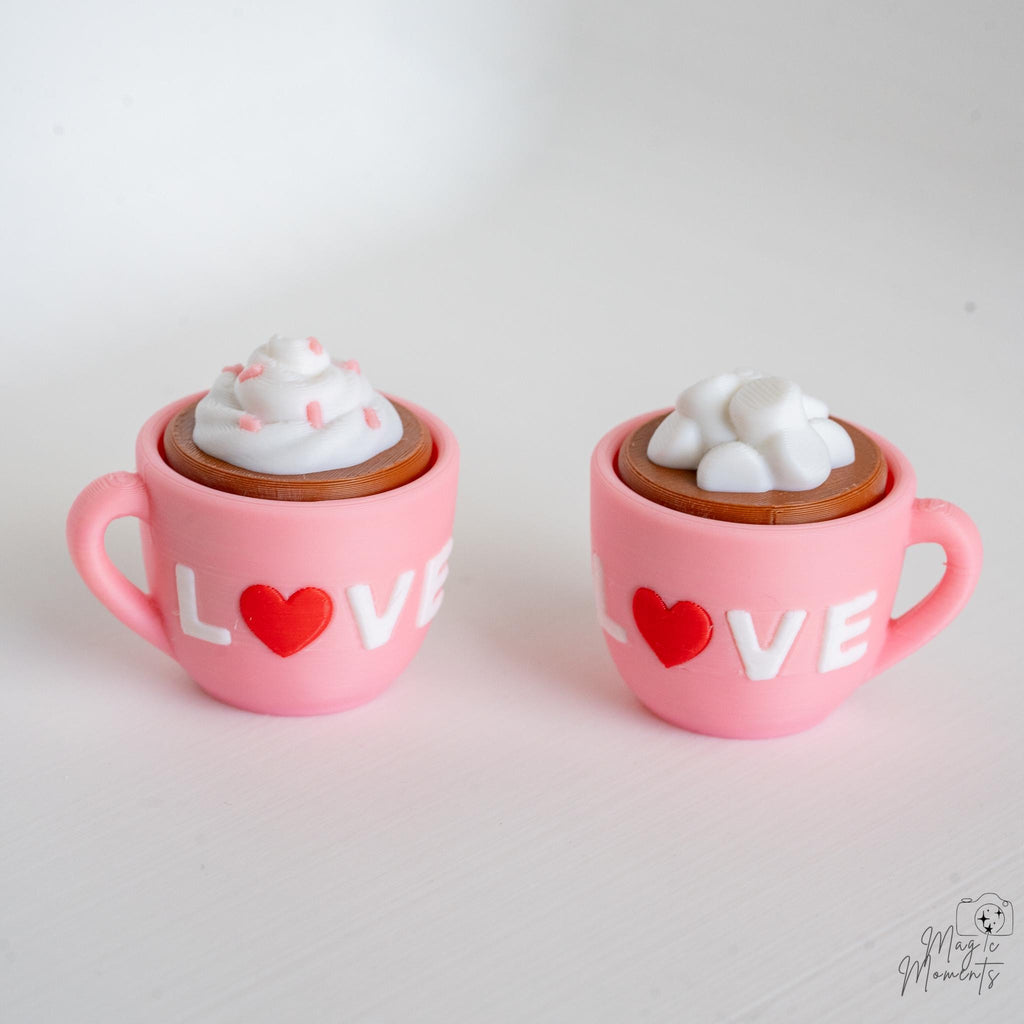 cute coffee mug pair 3d printed clicker set