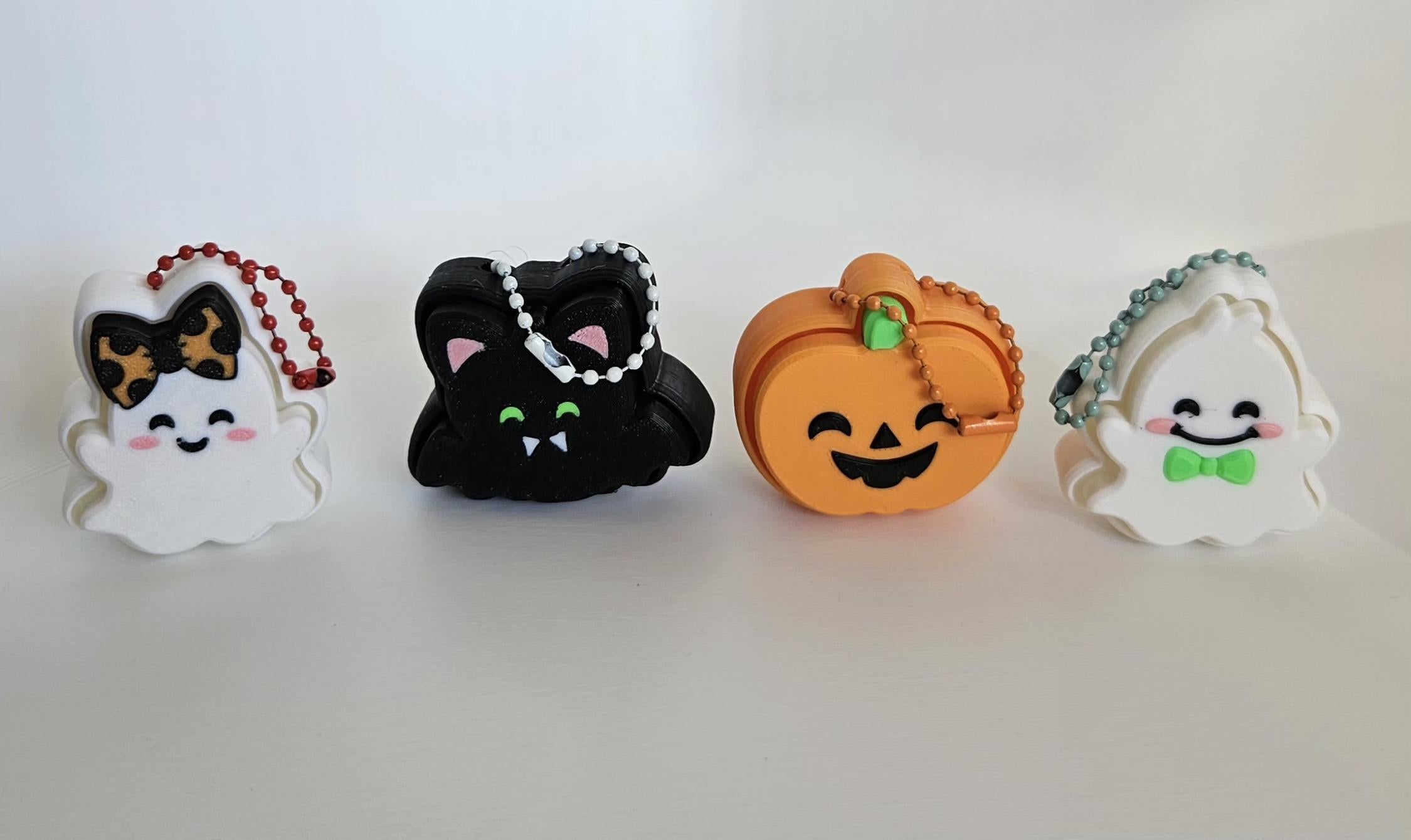 cute halloween clicker keychain collection spooky sensory fidgets