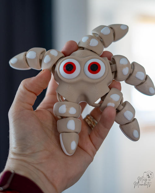Cute starfish figure with large cartoon eyes