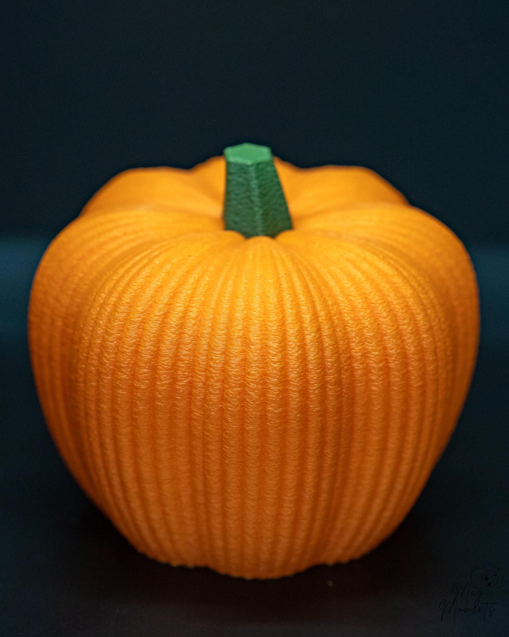 Cute orange fuzzy pumpkin autumn decor