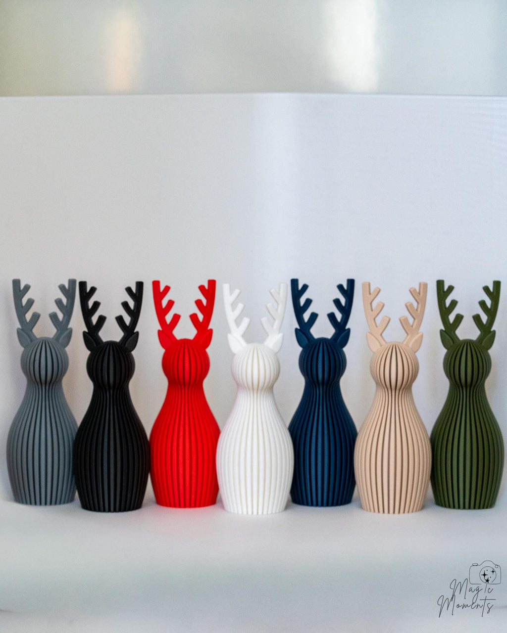 ribbed reindeer decor collection