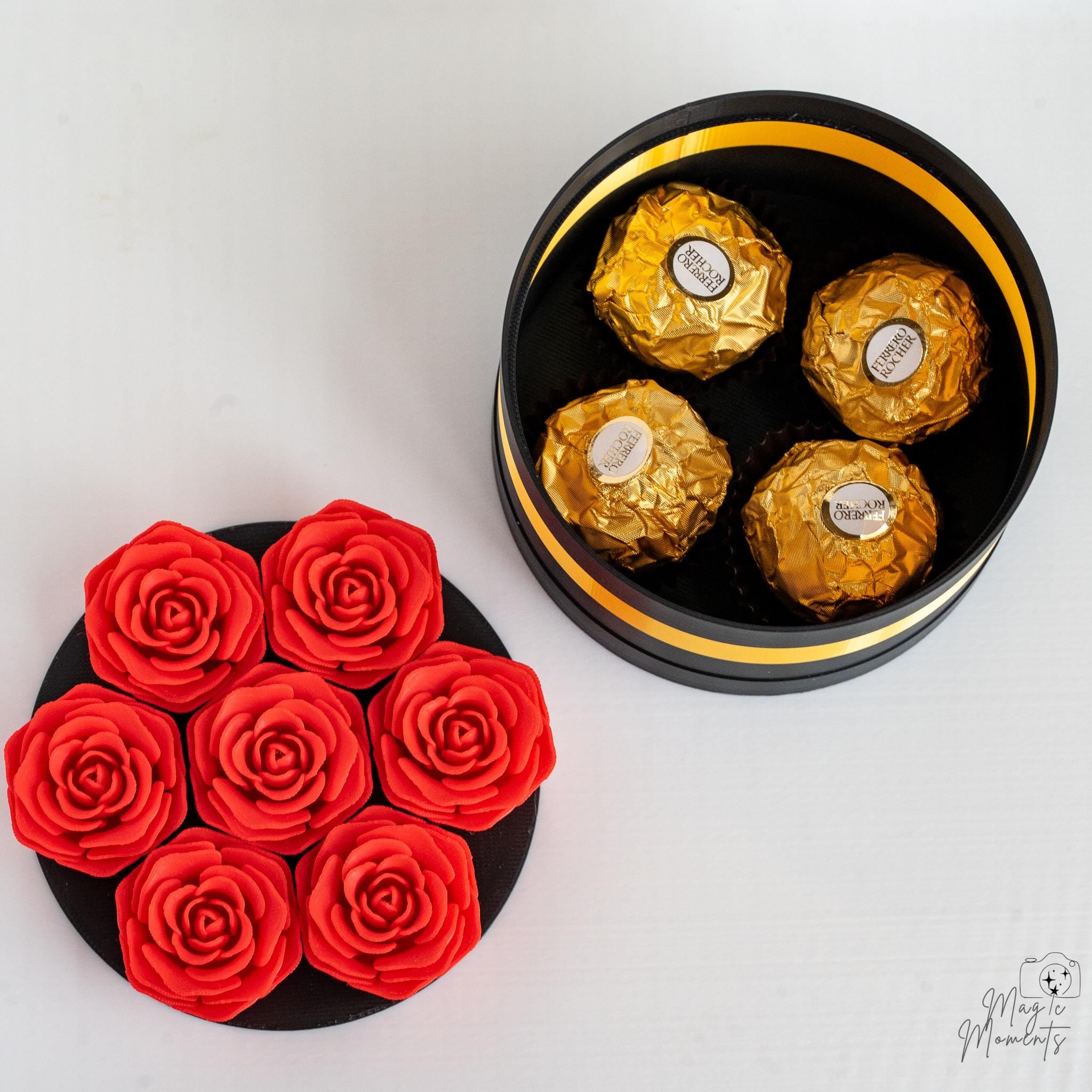 Rose Flower Box Gift with Chocolates | Luxury Gift for Her